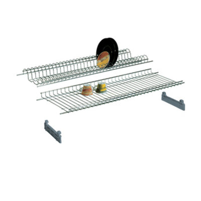 Q.TA' 6 MENSOLA SCOLAPIATTI ACCIAIO CROM C/SUPP 86 CM