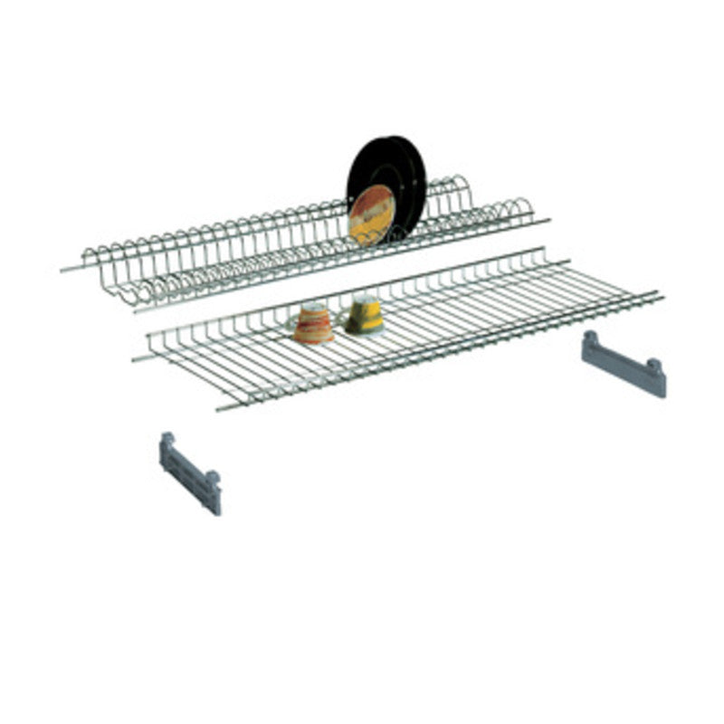 Q.TA' 6 MENSOLA SCOLAPIATTI ACCIAIO CROM C/SUPP 86 CM