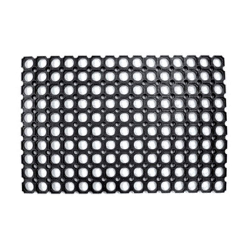 Q.TA' 5 ZERBINO ROBUSTUS PVC COMPONIBILE NERO 40X70 CM