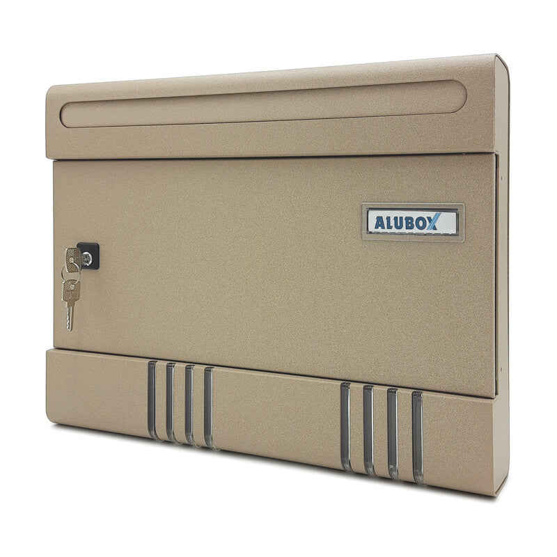 Q.TA' 1 CASSETTA POSTALE ALUBOX SIR/E 36,5X7X29 CM SABBIA