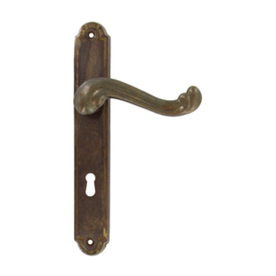 Q.TA' 4 MANIGLIA OTTONE BRONZATO BAROCCO Q. 8/90