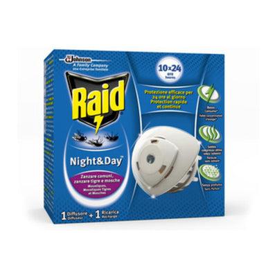 Q.TA' 12 ANTIZANZARE RAID NIGHT DAY BASE E 1 RICARICA