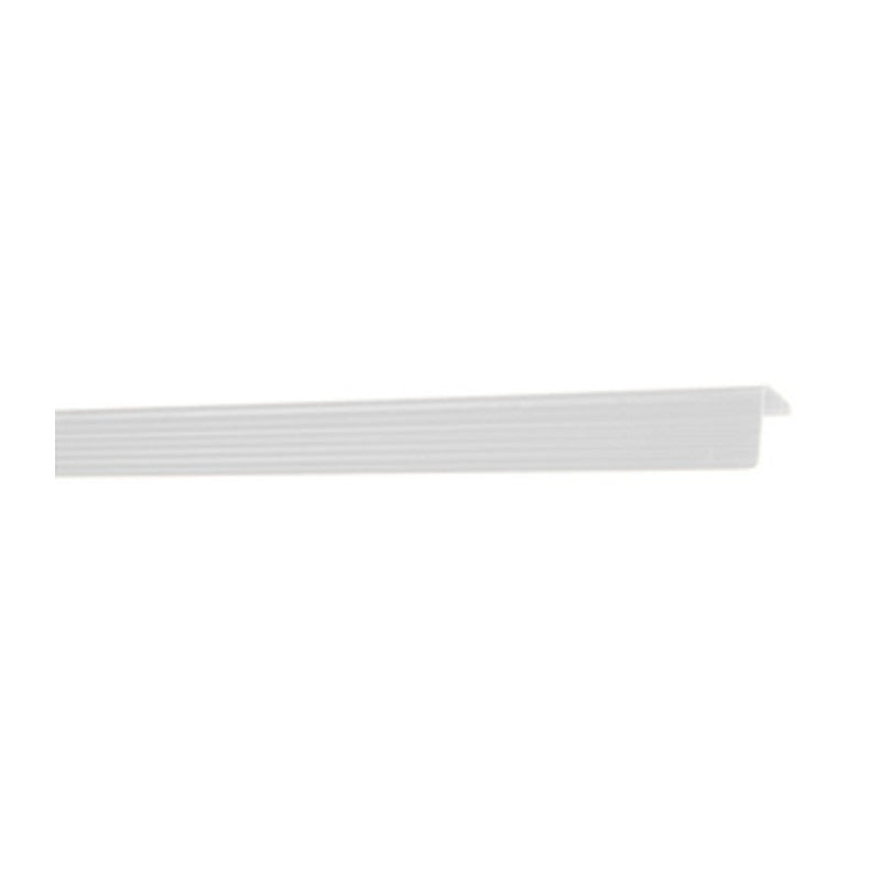 Q.TA' 50 PARASPIGOLO 25X25 PLASTICA RIGATO 170 CM BIANCO