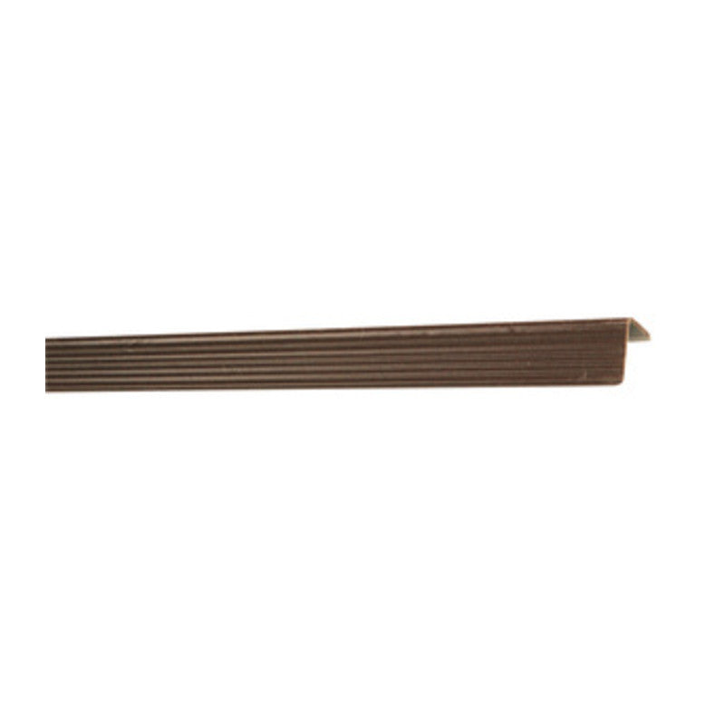Q.TA' 50 PARASPIGOLO 25X25 PLASTICA RIGATO 300 CM MARRONE