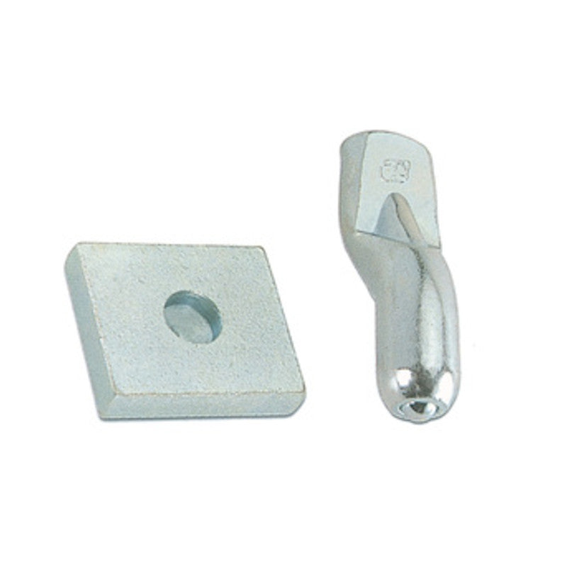 Q.TA' 10 PIASTRA C/PERNO P/CARDINE D 20 MM ACC ZINC