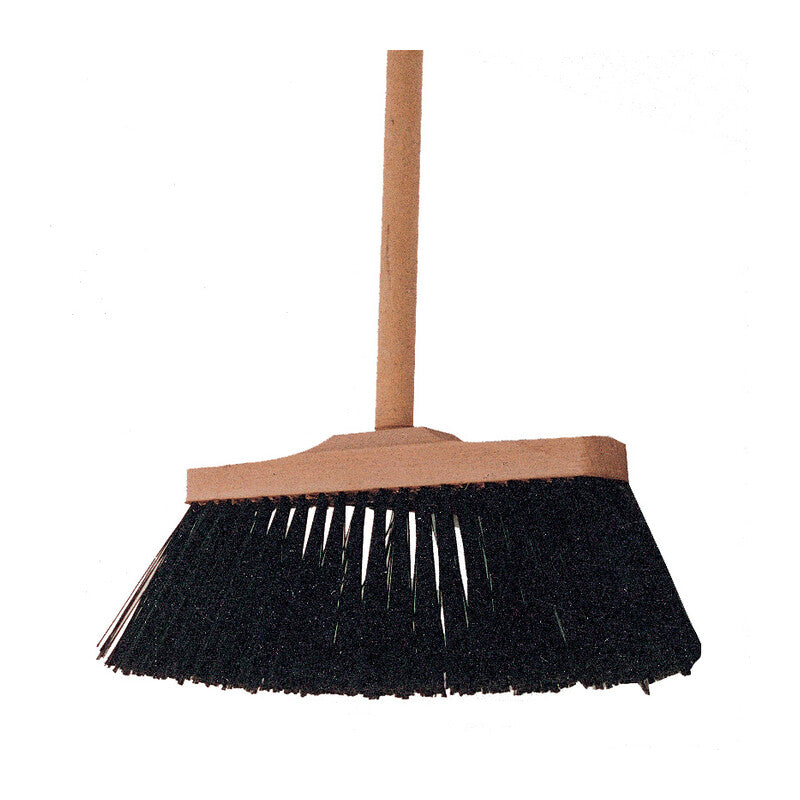 Q.TA' 10 SCOPA INDUSTRIALE 27 CM SUPPORTO LEGNO S/MANICO