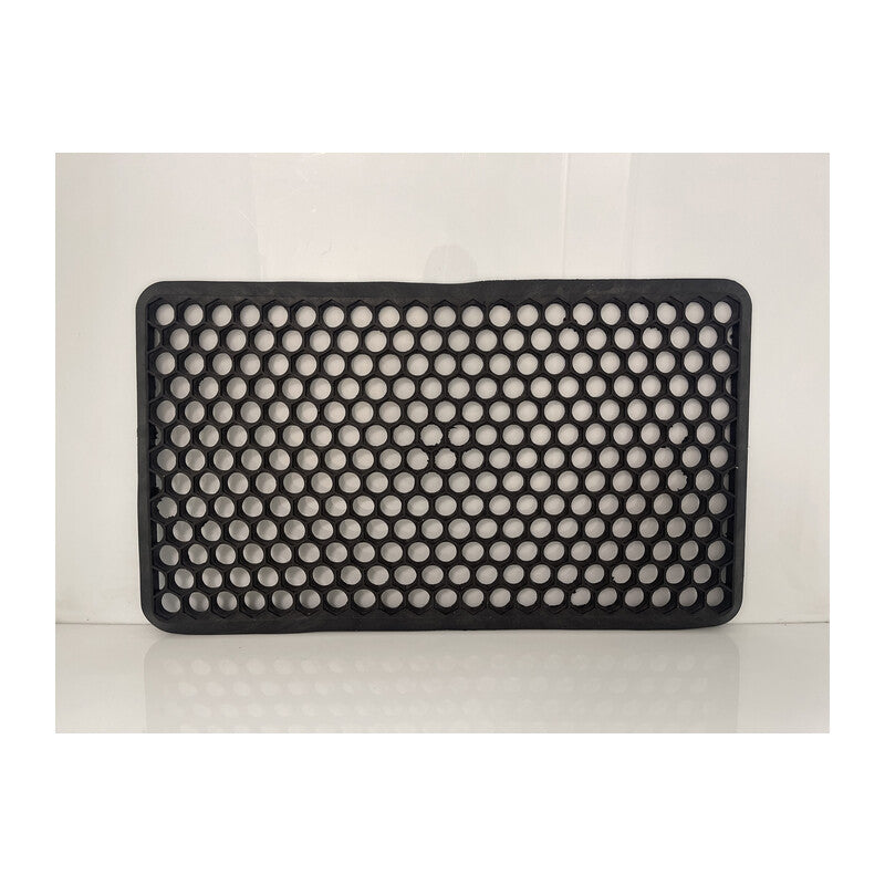 Q.TA' 1 ZERBINO NIDO DAPE NERO C/BORDO 41X71 CM