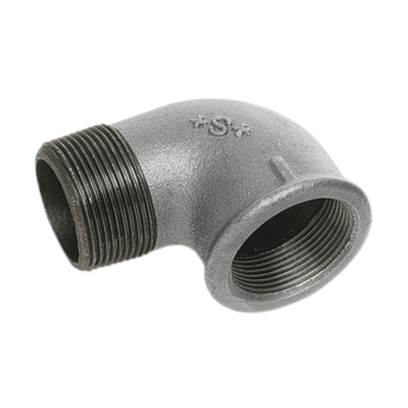 Q.TA' 5 GOMITO 90G M F GHISA ZINCATA D 1.1/4 92