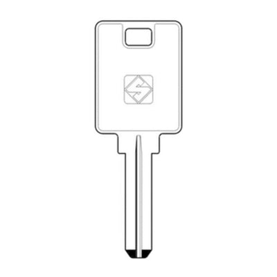 Q.TA' 5 SILCA DS6 CHIAVE PUNZONATA OTTONE