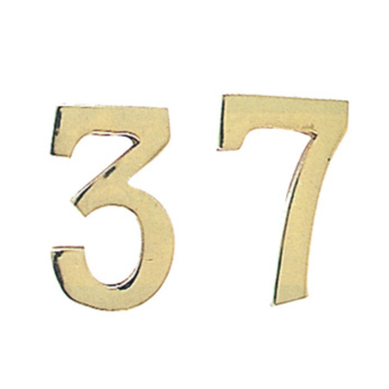 Q.TA' 10 NUMERO CIVICO 2 IN OTTONE 100 MM