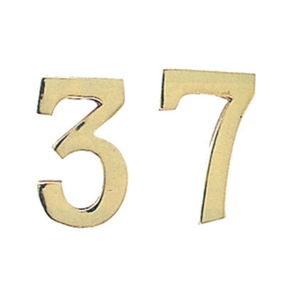 Q.TA' 10 NUMERO CIVICO 2 IN OTTONE 100 MM