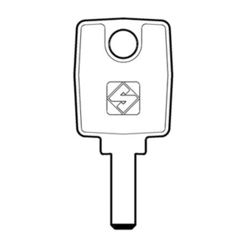 Q.TA' 5 SILCA KA8 CHIAVE PUNZONATA NICHEL