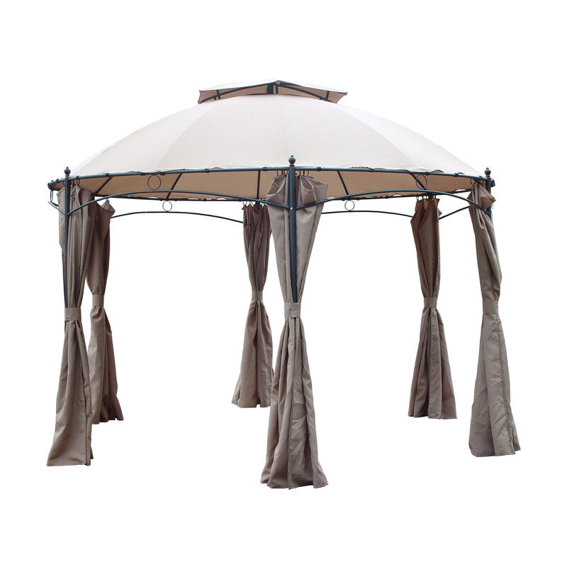 Q.TA' 1 C GAZEBO ACCIAIO ESAGONALE D 350CM CASABLANCA