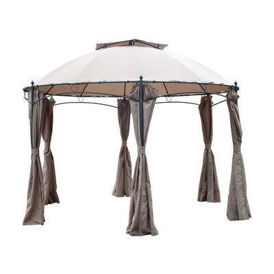 Q.TA' 1 C GAZEBO ACCIAIO ESAGONALE D 350CM CASABLANCA