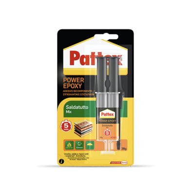 Q.TA' 6 PATTEX POWER EPOXY SALDATUTTO MIX SIRINGA 28 G