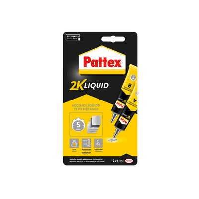 Q.TA' 6 PATTEX POWER EPOXY ACCIAIO LIQUIDO TUBO 2X11 G