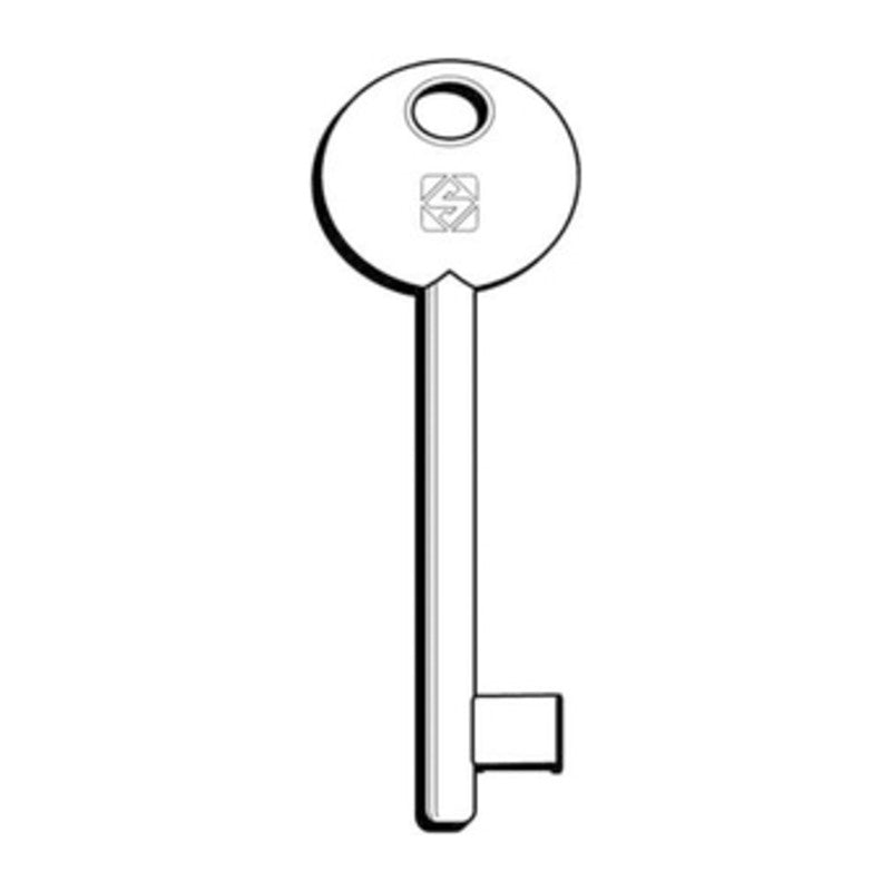 Q.TA' 5 SILCA 6P2D CHIAVE PATENT PARI OTTONATA