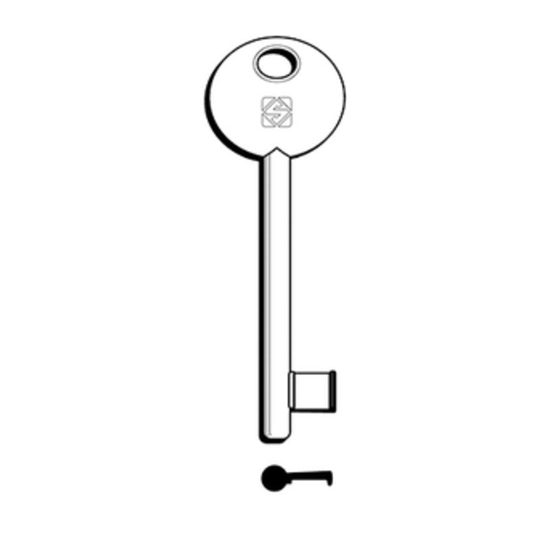 Q.TA' 5 SILCA 6P2S CHIAVE PATENT DISP NICHELATA