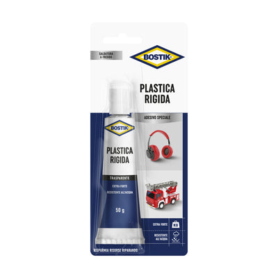 Q.TA' 6 BOSTIK PLASTICA RIGIDA TUBETTO ADESIVO 50 G BLISTER