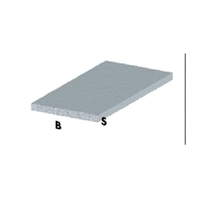 Q.TA' 5 PROFILO CROMO H.200 CM PIATTO 20X2 MM