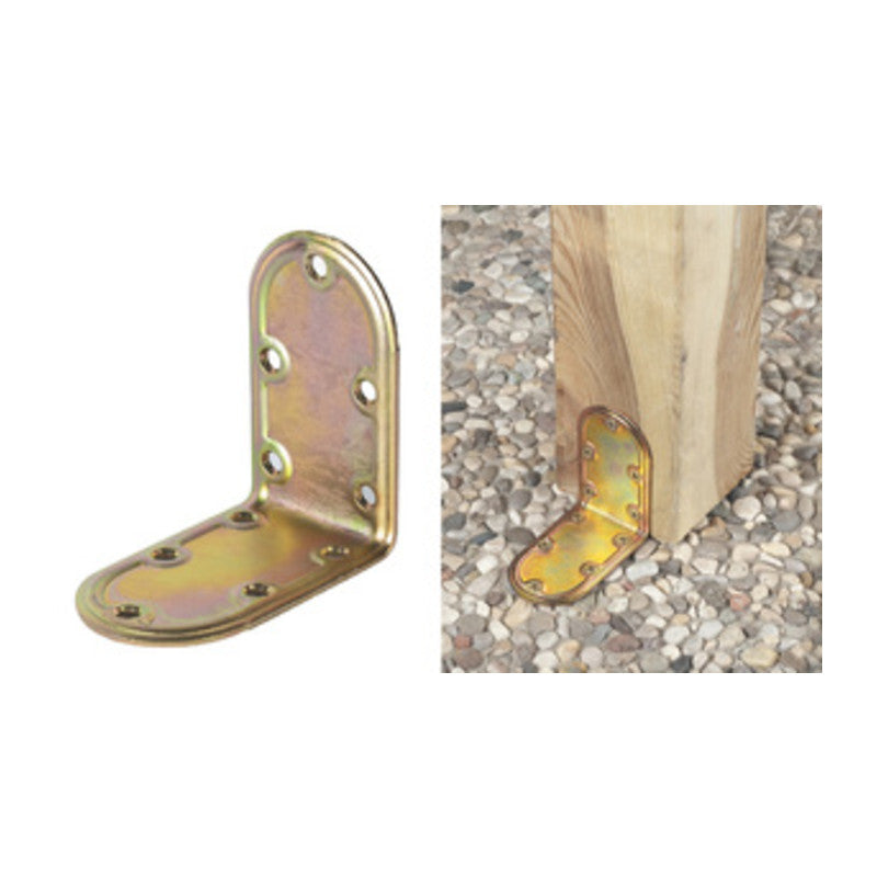 Q.TA' 50 PIASTRA 971 ANGOLARE ACCIAIO TROPIC 40X 40 MM