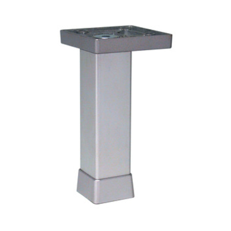 Q.TA' 12 PIEDINO REGOLABILE ALLUM 100 MM P0702-Z ARGENTO