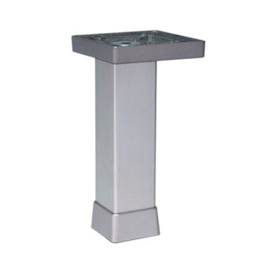 Q.TA' 12 PIEDINO REGOLABILE ALLUM 100 MM P0702-Z ARGENTO