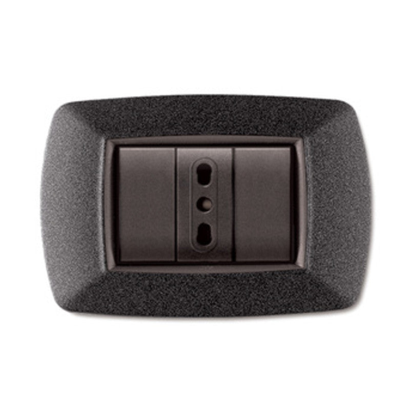 Q.TA' 10 PLACCA LIFE LIVING PLAST GRIGIO NOTTE VULCAN 3P