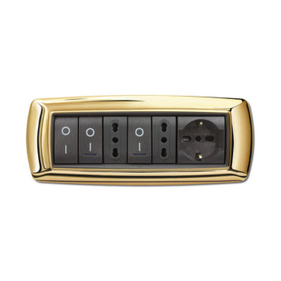 Q.TA' 1 PLACCA LIFE LIVING PLAST ORO 7P