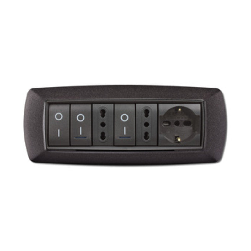 Q.TA' 1 LIFE PLACCA LIVING PLAST GRIGIO NOTTE VULCAN 7P