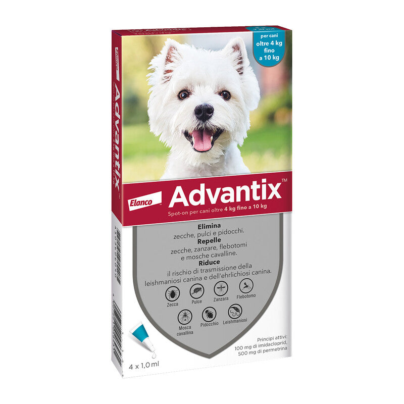 Q.TA' 1 BAYER ADVANTIX SPOT ON 6 PIPETTE CANI 4-10 KG