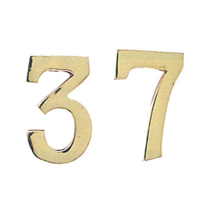 Q.TA' 10 NUMERO CIVICO 4 IN OTTONE 100 MM