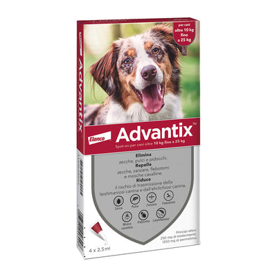 Q.TA' 1 ADVANTIX SPOT ON 6 PIPETTE CANI 10-25 KG