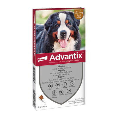 Q.TA' 1 BAYER ADVANTIX SPOT ON 6 PIPETTE CANI 40-60 KG