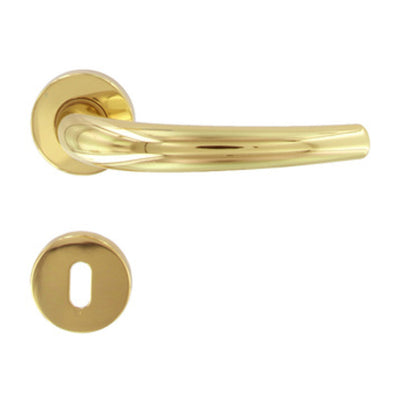 Q.TA' 1 MANIGLIA TORINO 160P C/BOCCHETTA ORO LUCIDO