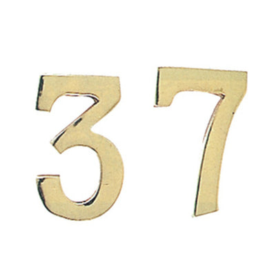 Q.TA' 10 NUMERO CIVICO 9 IN OTTONE 100 MM