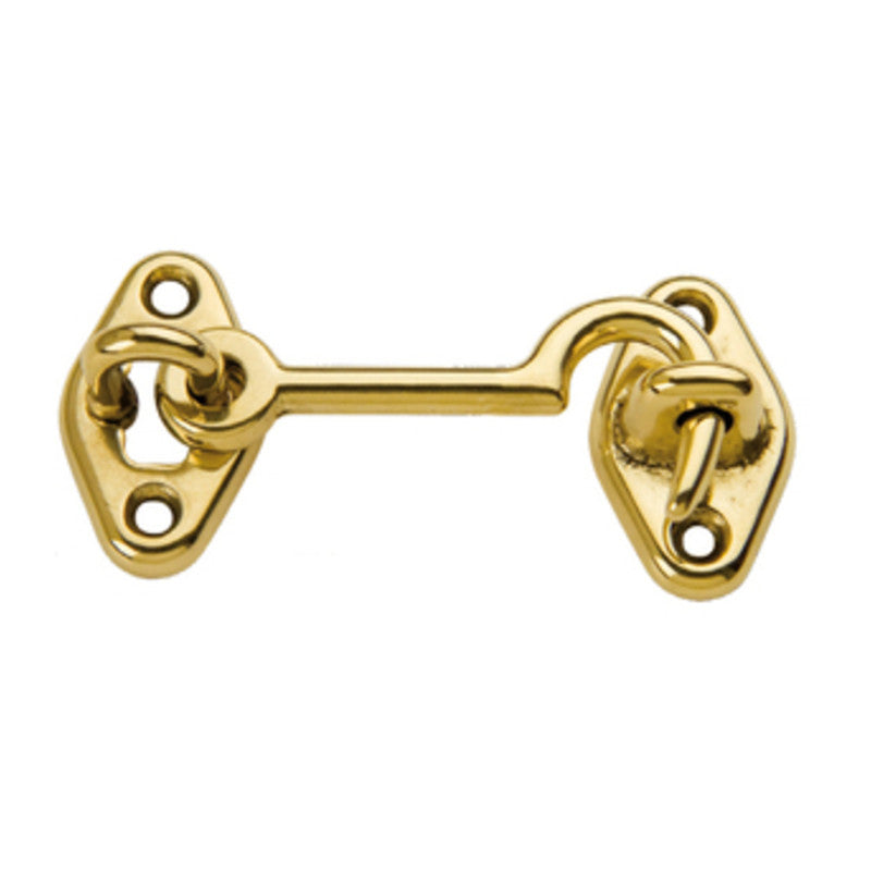 Q.TA' 25 GANCIO FERMAFINESTRA OTTONE LUCIDO 60 MM**