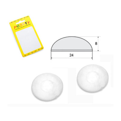 Q.TA' 12 PARACOLPO GOCCIA ADESIVO 24X8 TRASPAR BL 4 *