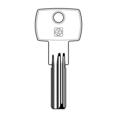 Q.TA' 5 SILCA VI19 CHIAVE PUNZONATA OTTONE