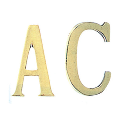 Q.TA' 10 LETTERA C IN OTTONE 75 CM