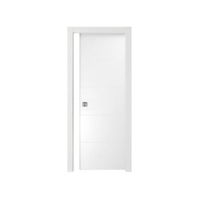 Q.TA' 1 PORTA RIGHE SCORREVOLE 80X210 CM LACCATO BIANCO