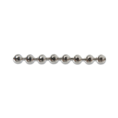 Q.TA' 25 CATENA A PERLINE OTTONE NICHELATO D3,5MM