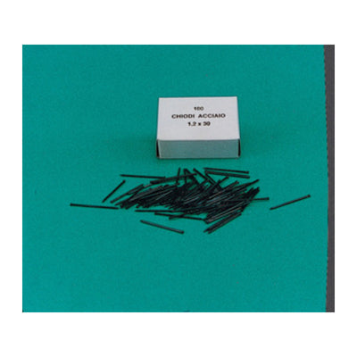 Q.TA' 100 CHIODINI GRUPPINI ACCIAIO 1,2X20 MM SCATOLA 100