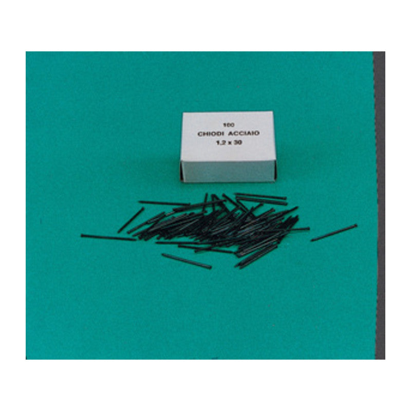 Q.TA' 100 CHIODINI GRUPPINI ACCIAIO 1,2X20 MM SCATOLA 100