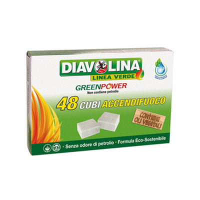 Q.TA' 24 ACCENDIFUOCO 48 CUBI DIAVOLINA GREEN POWER 15335