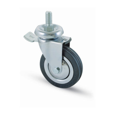 Q.TA' 1 RUOTA CARRELLO D 80 MM GOMMA 155/BIS-B PER 12MA FRENO