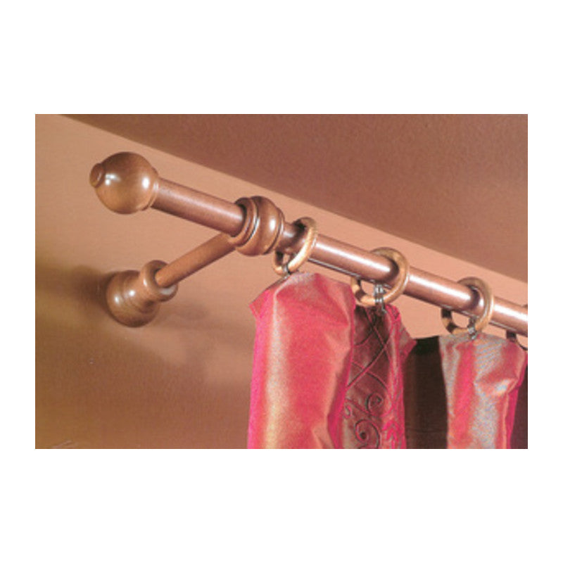 Q.TA' 1 BASTONE LEGNO A STRAPPO D 23 CILIEGIO 180CM C/SUPP.
