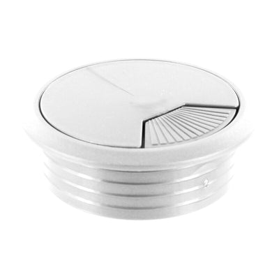Q.TA' 20 BOCCHETTA PASSACAVI D 60 MM PLASTICA BIANCO