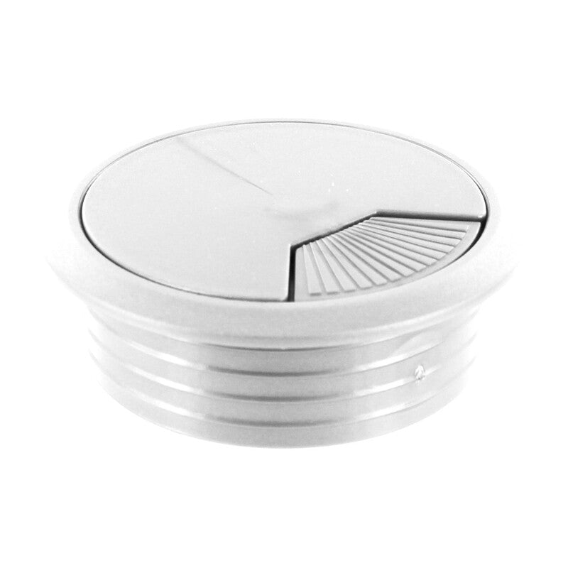 Q.TA' 20 BOCCHETTA PASSACAVI D 60 MM PLASTICA BIANCO