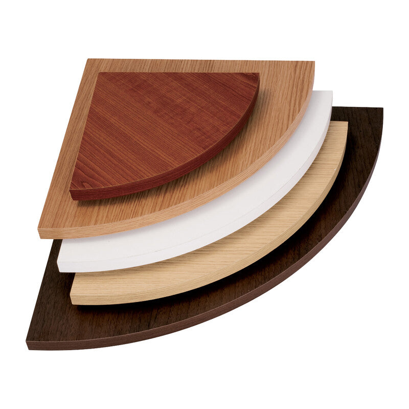 Q.TA' 5 MENSOLA ANGOLO SQUADRATA BIANCA 25X25X1,8 CM